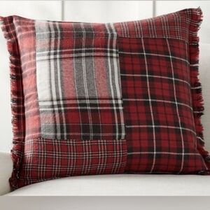 Pottery Barn Red Plaid Pillow